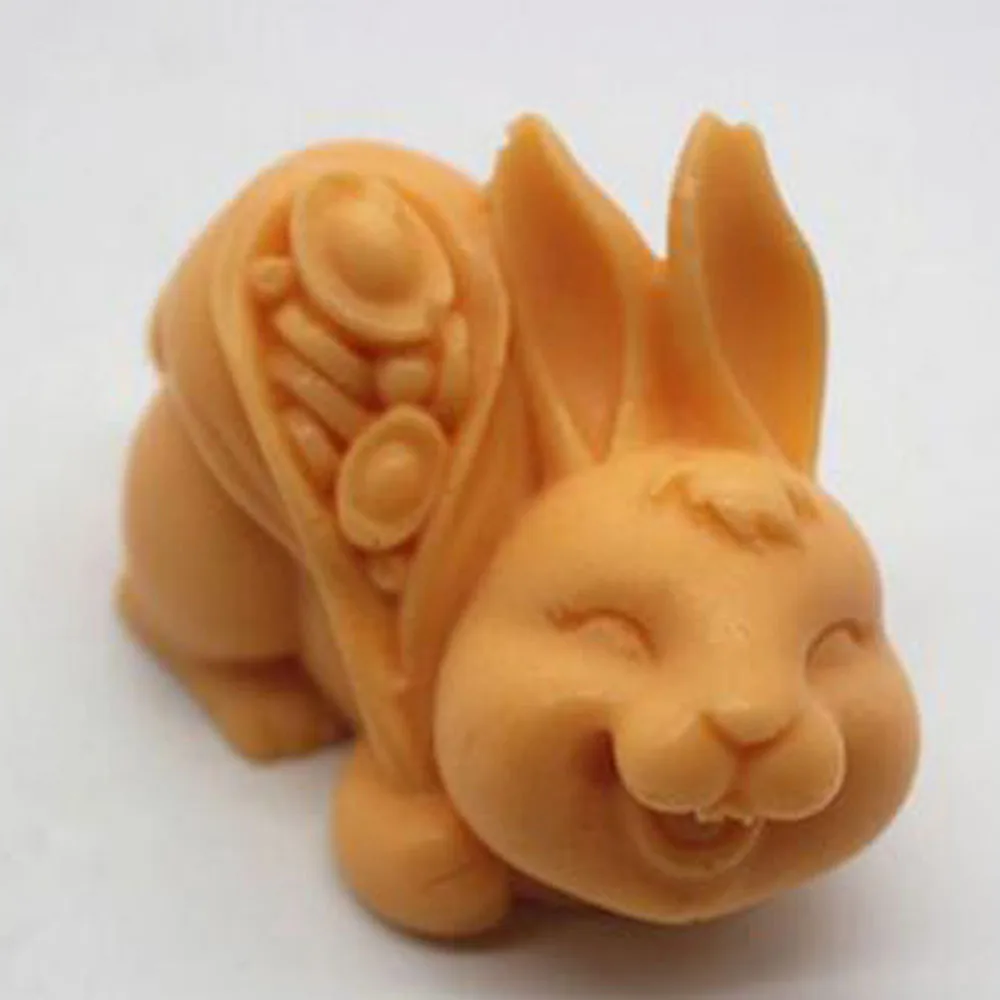 Grainrain 3D прекрасный кролик силиконовые формы для мыла мыло изготовление пресс-форм свечи полимерная форма