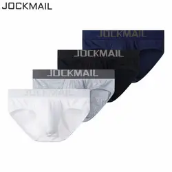 JOCKMAIL для мужчин трусики, мужское нижнее белье пикантные дышащие трусы хлопок удобные s нижнее бельё для девочек шорты Cueca Гей