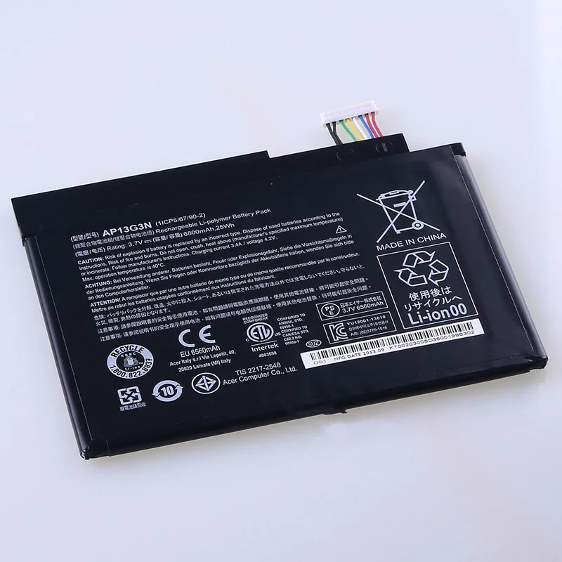  6800mAh New Original Laptop Battery AP13G3N For W3-810 Tablet 8' Series 1 Cell 3.7V 25WH