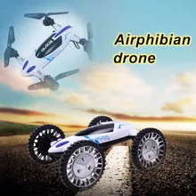 Peradix 2.4GHz 6Axis Gyro RC Quadcopter Car w/ 2.0MP HD Mini Drone With Camera Helicopter Land&Sky