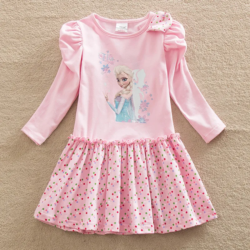 Girls Dress Elsa Vestidos Clothes Vestido Disfraz Infantil Costume For Kids Roupas Infantis Menina Autumn Girl Dresses 2017 Hot01