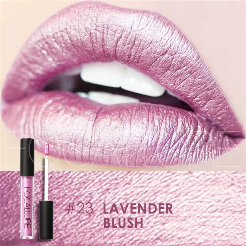 

Metallic Pearlescent Non Fading Lip Color Matte Face Long Lasting Liquid Lipstick Gold Lipstick Metal Color Lip Makeup NEW
