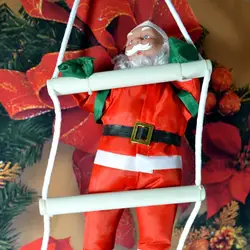 Санта-Клаус восхождение по лестнице Рождественская елка украшения новый год орнамент Санта-Клаус подарочные вешалки Большой размер с