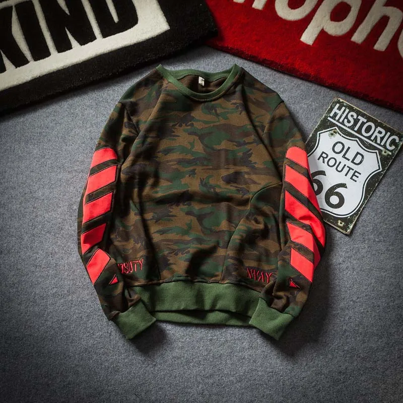 

M-5XL 2018 Men Camouflage Hoodies Pullover Sweatshirt Top Quality Fashion Fast Shiping