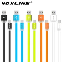 Voxlink 1 м/2 м/3 м Универсальный плоским Лапша Micro USB Зарядное устройство кабель синхронизации данных для Samsung HTC LG Sony Huawei Xiaomi телефонах Android