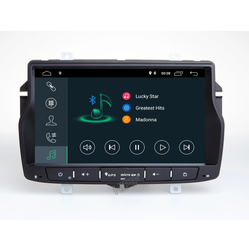 Автомагнитола для Lada Vesta 8 дюймов IPS DSP Android 10 Восьмиядерный ОЗУ 4 Гб + 64 ГБ dvd плеер gps