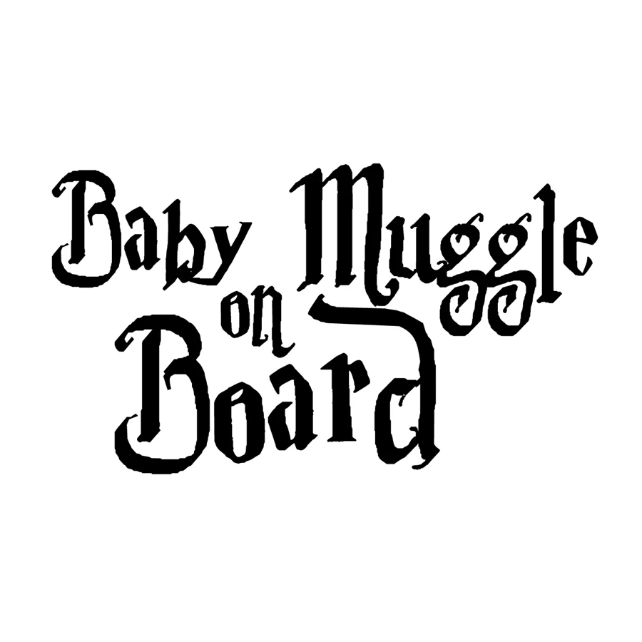 "Baby Muggel meter an Bord" Nette Harry Potter Auto Aufkleber Lustig Auto Aufkleber Für Auto Dekoration Freies Verschiffen in "Baby Muggel meter an Bord"