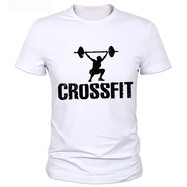 Crossfit 2016 Футболки Мужские Фитнес Топ Тис kettleball Череп Swag O Шеи Короткий Рукав Летняя