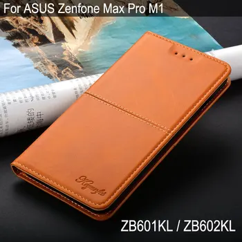 

Case for ASUS Zenfone Max Pro M1 ZB601KL ZB602KL coque luxury Vintage Leather phone case Flip cover with stand Card Slot funda