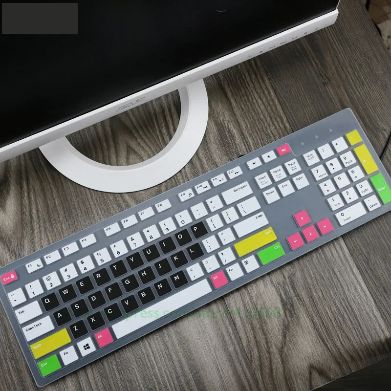 For Dell Inspiron Desktop Optiplex 5250 3050 Kb216P 3459 3477 3670 5477 7777 3264 All-in-One PC waterproof Keyboard Cover Skin