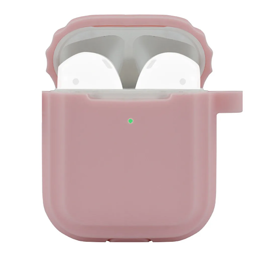 Silicone Earphone Cover Cases For Air Pods Anti-lost Protective Cover Skin Case for Apple AirPods 2 with Ear Hook No Earphones +