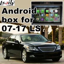 Android caixa de navegação para Lexus LS460 LS600h 2005-2009 caixa de interface de vídeo etc com GVIF espelho link youtube waze yandex GPS