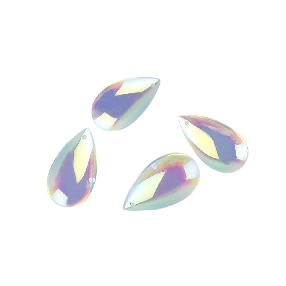 200pcs/Lot,Ab Color,38mm Crysta Tear Prism Drop Pendant,Crystal Curtain Pendant For DIY Curtain,Chandelier Parts