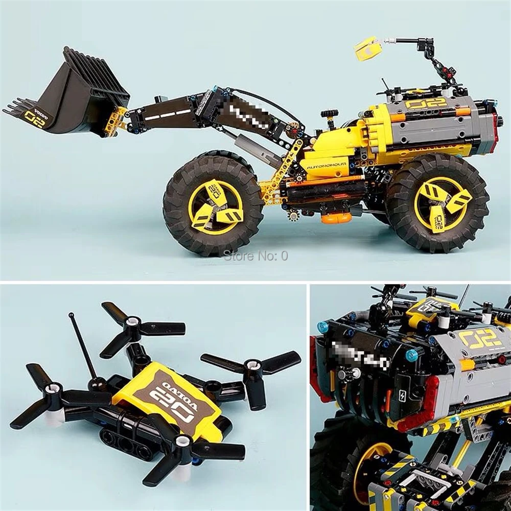 

1307pcs 2in1 technic car concept wheel loader zeux building blocks 42081 Bricks Toy