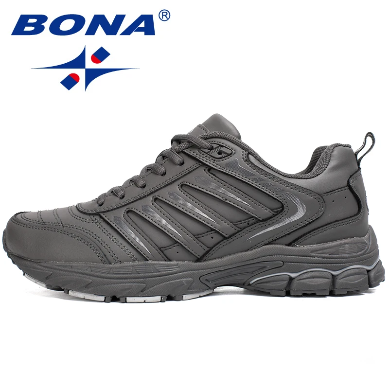 Cena BONA nowy styl klasyczny mężczyźni buty do biegania Outdoor Walking buty do biegania zasznurować buty sportowe wygodne buty sportowe mężczyzn
