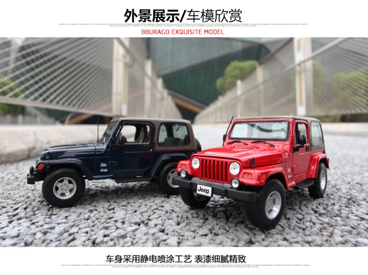 1:18 Масштаб Jeep Wrangler Сахаре внедорожник модель автомобиля имитация сплава игрушечных автомобилей модели с управлением рулевого колеса