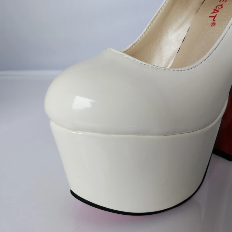 Reave Cat/Новая весна каблук "песочные часы" Для женщин Насосы на платформе с ремешком и пряжкой Для женщин обувь Блеск распродажа высокое качество ql3354