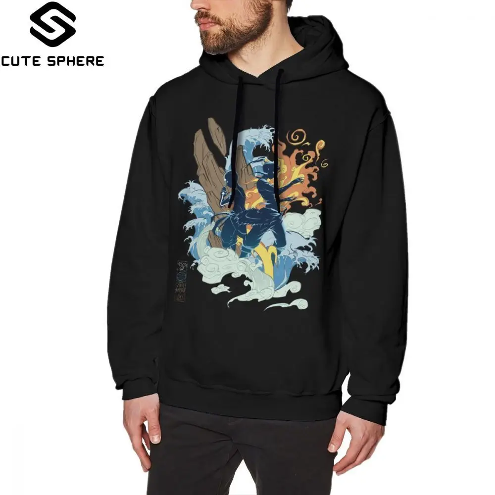 

Avatar The Last Airbender Hoodie Two Avatars Hoodies Autumn Long Sleeve Pullover Hoodie Loose Black Cool Cotton Oversize Hoodies