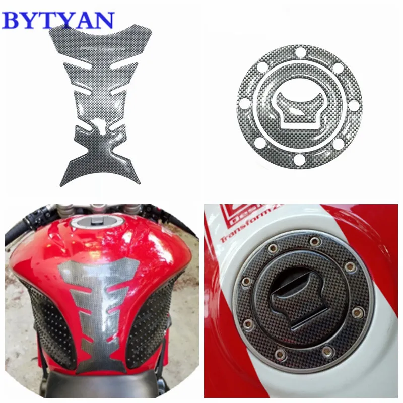

Motorcycle For Suzuki GSXR600 750 1000 GSXR1300 Hayabusa GSX600F SV650 Carbon Fuel Gas Tank Cap Cover Pad Sticker Protector