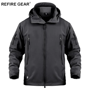 Refire gear мягкая Военная ветровка, Мужская тактическая камуфляжная куртка, пальто для спорта на открытом воздухе, охотничья одежда, армейская куртка - изображение