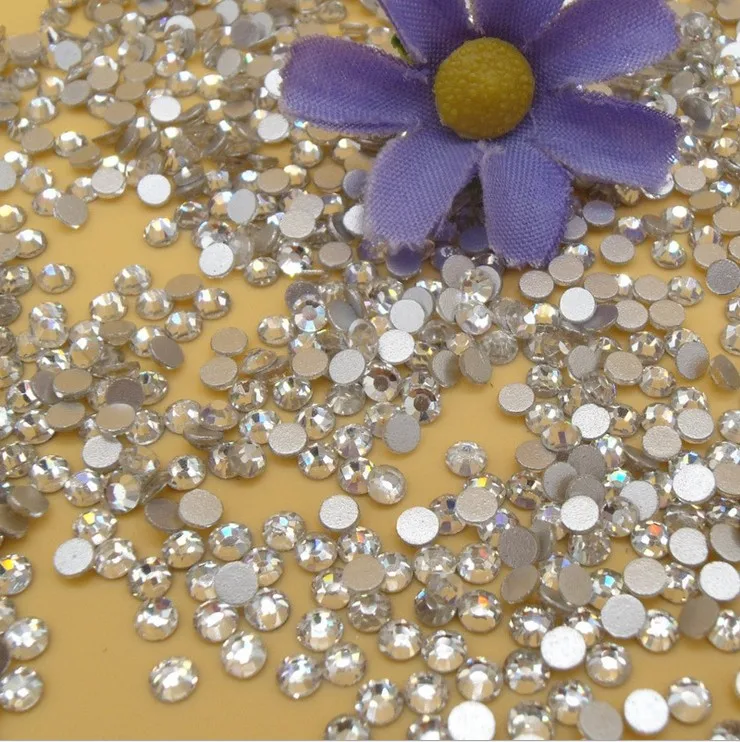 

Nail Art Rhinestones 1440pcs/lot S20 Crystal Clear Top Quality Flatback Nail Jewelry Accessories Nail Decoration Diameter 4.8mm