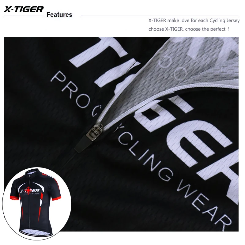 X-Tiger Pro велосипедный комплект костюм для езды на горном велосипеде Maillot Ropa Ciclismo 3 цвета велосипедная форма Велоспорт Джерси комплект велосипедная одежда