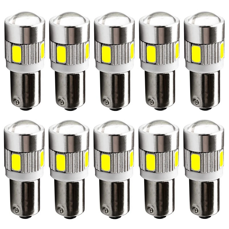 10X bulbs BA9S Led reading light T4W automotive Interior Lamp sourse 6smd 5630