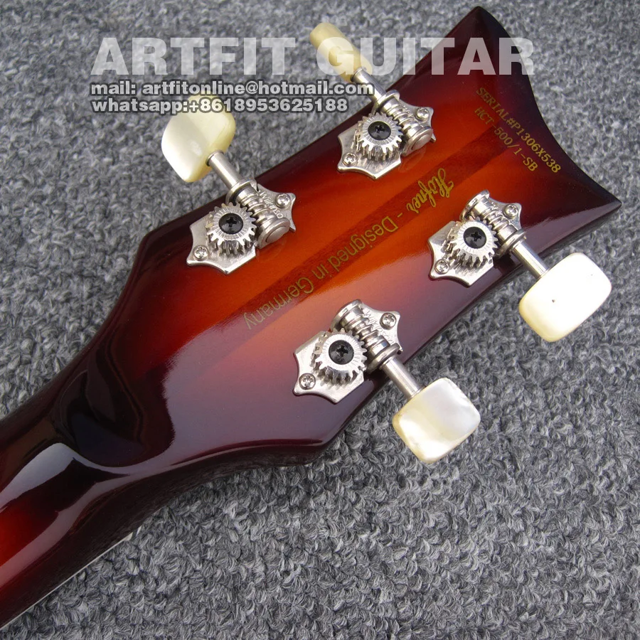 Hofner HCT 500-1 скрипка бас-гитара золотистого цвета Делюкс 4 струны электрическая скрипка полуакустическая бас-гитара Guitare