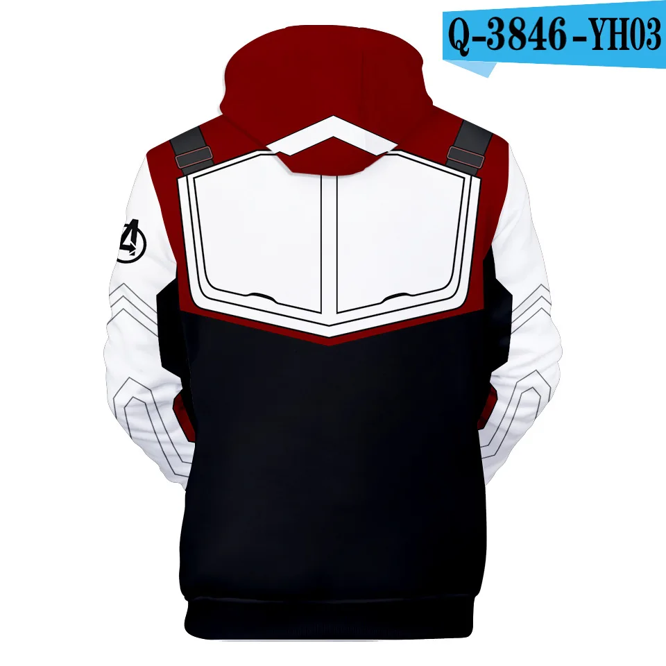 Avengers Endgame Quantum Realm 3D Hoodies Men Marvel Fans Hip Hop Sweatshirt Pullover Pocket Streetwear Outerwear Drop Shipping