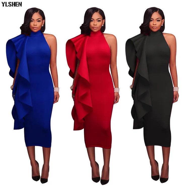 

New Style African Dresses for Women Dashiki Falbala African Skirt Clothes Sexy Africa Dress Bazin Riche Robe Africain Clothing
