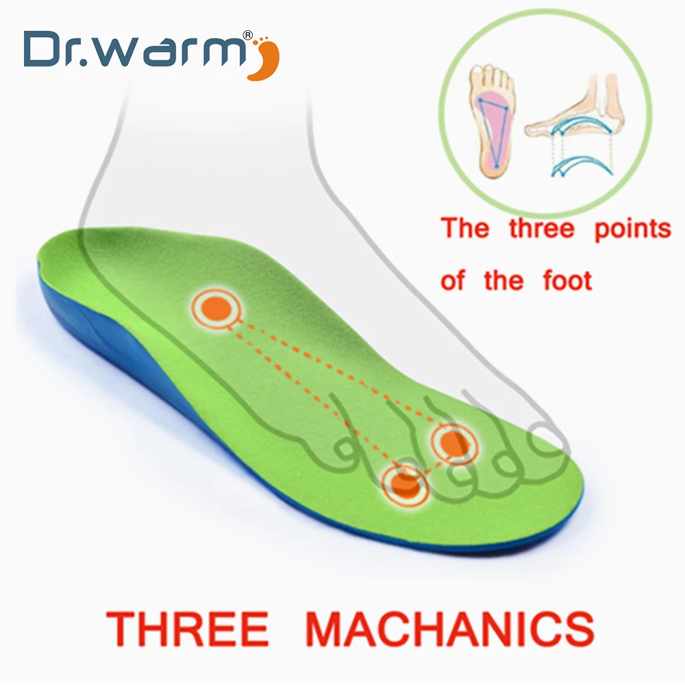 

Dr warm Kids Children Orthopedic insoles for Children Shoes Flat Foot Arch Support Orthotic Pads Health Feet Care Insoles