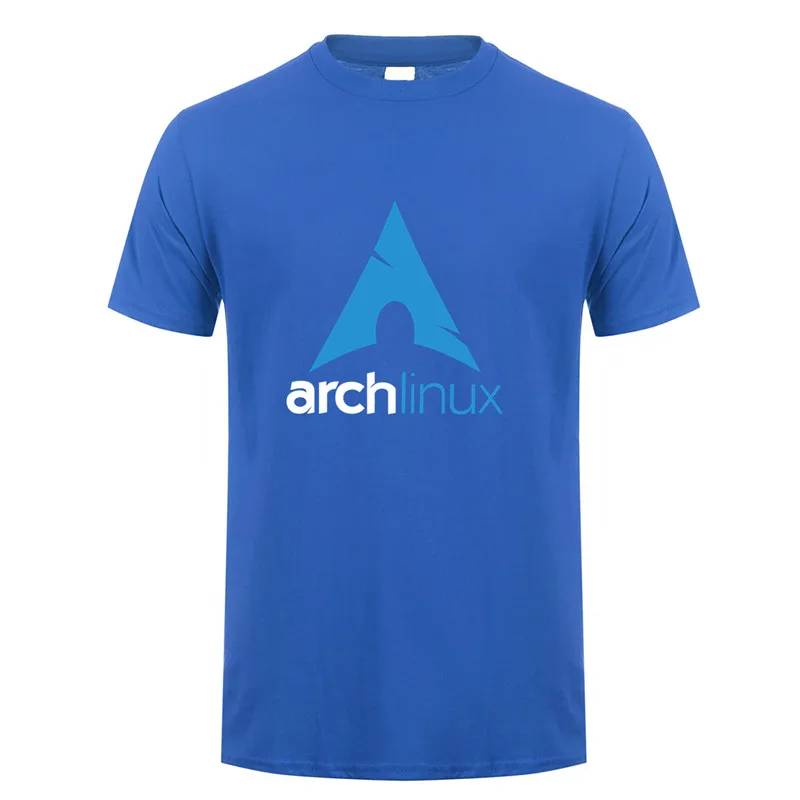 Arch Linux футболка Летняя футболка с короткими рукавами Linux Мужская футболка футболки LH-073
