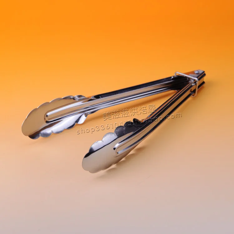 Baking tools bakery stainless steel tong food clip mug up clip cake