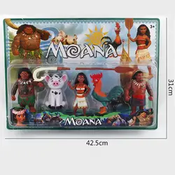 Новый Моана 5 шт. комиксов Романтика ahna Моана Mona принцессы кукла животных дети милый подарок аниме фигурку Xmas Игрушечные лошадки для детей