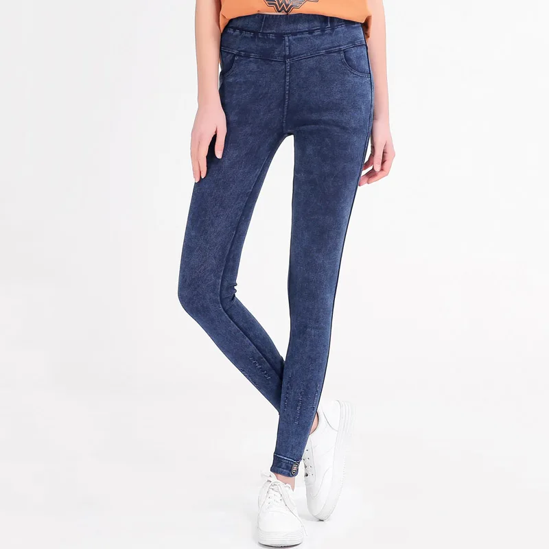 Ms. Spring and Autumn Wear Slim Slim High Waist Leggings Waist Hips Simple Solid Color Cropped Pants Ms. Spring and Autumn Wear Slim Slim High Waist Leggings Waist Hips Simple Solid Color Cropped Pants