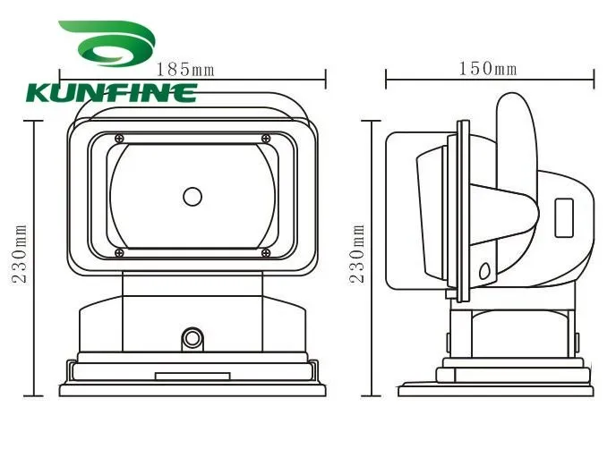 HID Driving Light KF-K5021 size