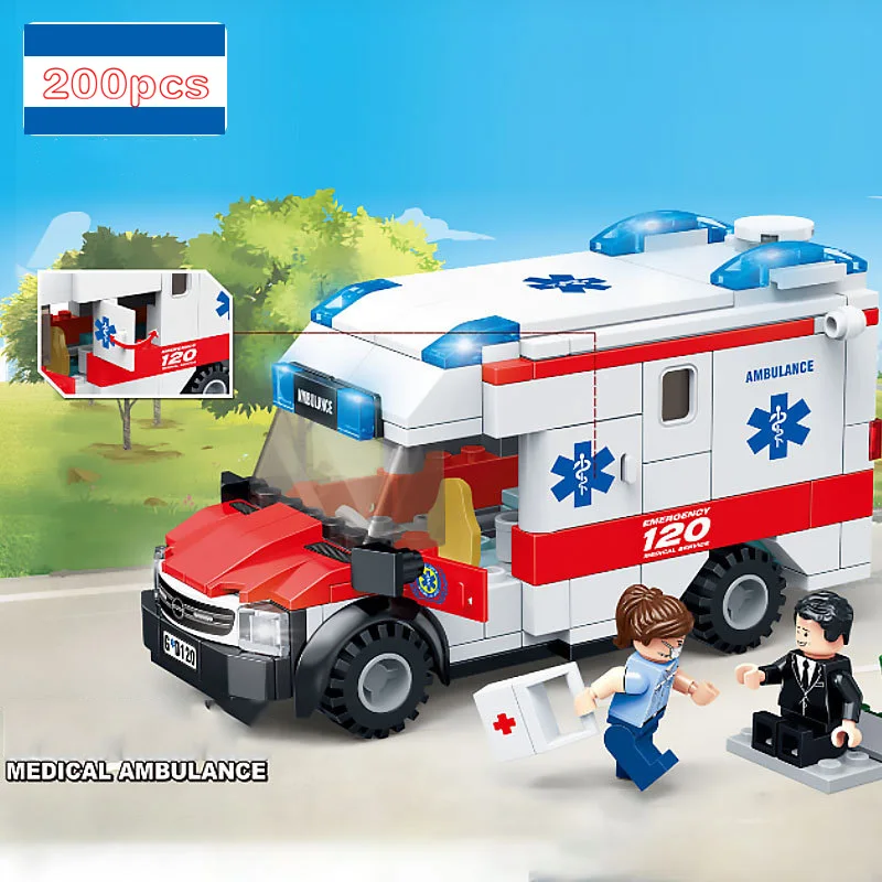  Military Series City Fire series Fire rescue truck tank Helicopter Fire ambulance Toys For Children