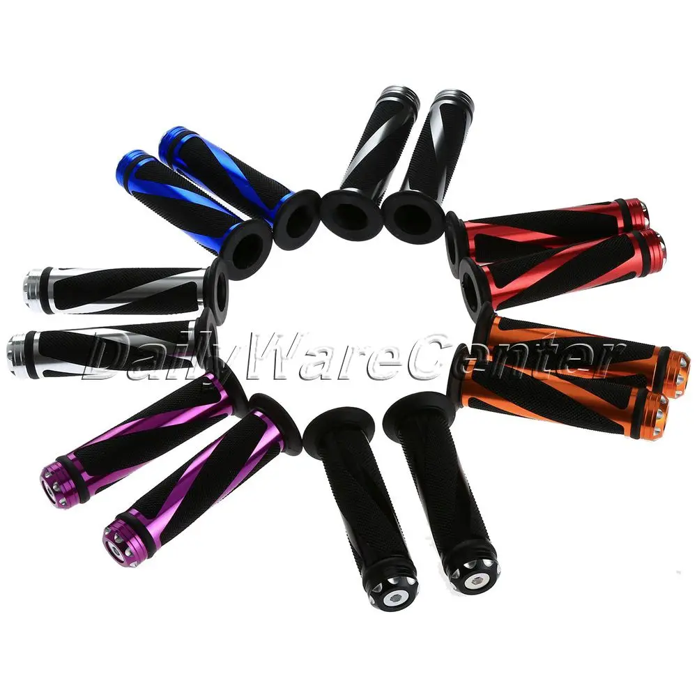 

New Arrival 7/8" 22mm Motorcycle Sports Bikes Sprial Handlebar Rubber Gel Hand Grip For Harlye