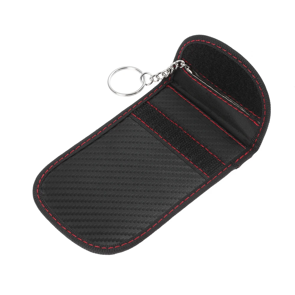 

1PC Card Car Key Storage Bag FOB Signal Blocker Bags RFID Shield Keys Case Organizer for Privacy Protection Home Storage