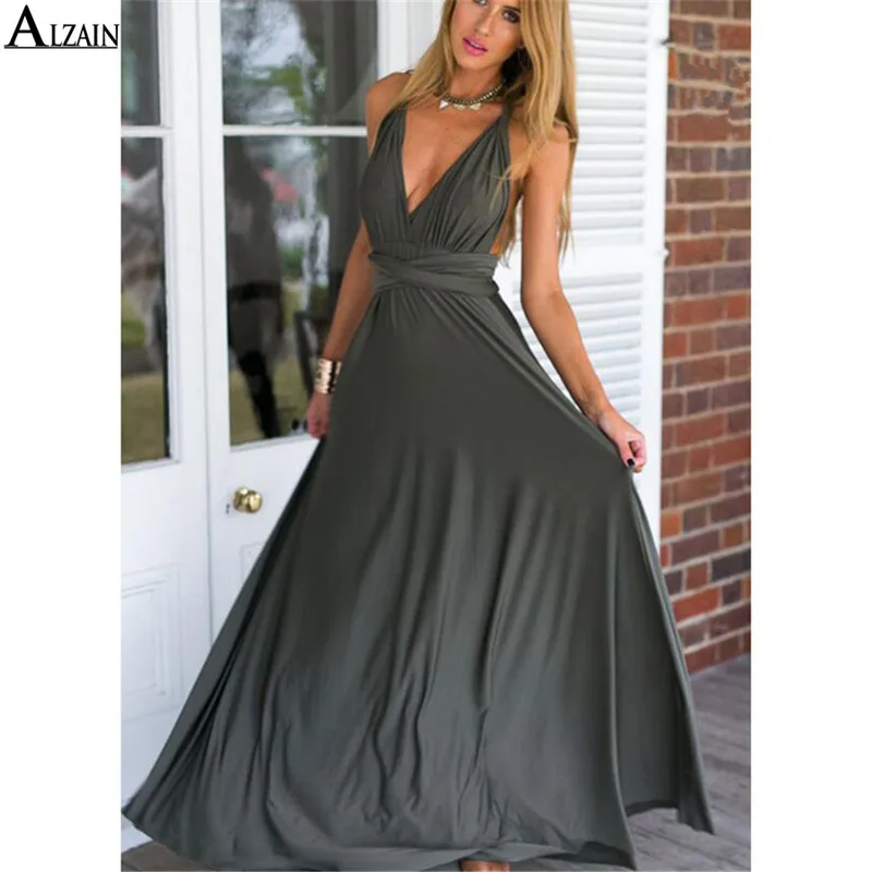Пикантные Для женщин Multiway Обёрточная бумага Кабриолет Boho Maxi Клубное Бандажное