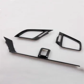 

3pc Carbon Fiber Texture Interior Dashboard Air Vent Outlet Cover Trim Fit For Honda Civic 10th Sedan Coupe 2016 2017 LHD