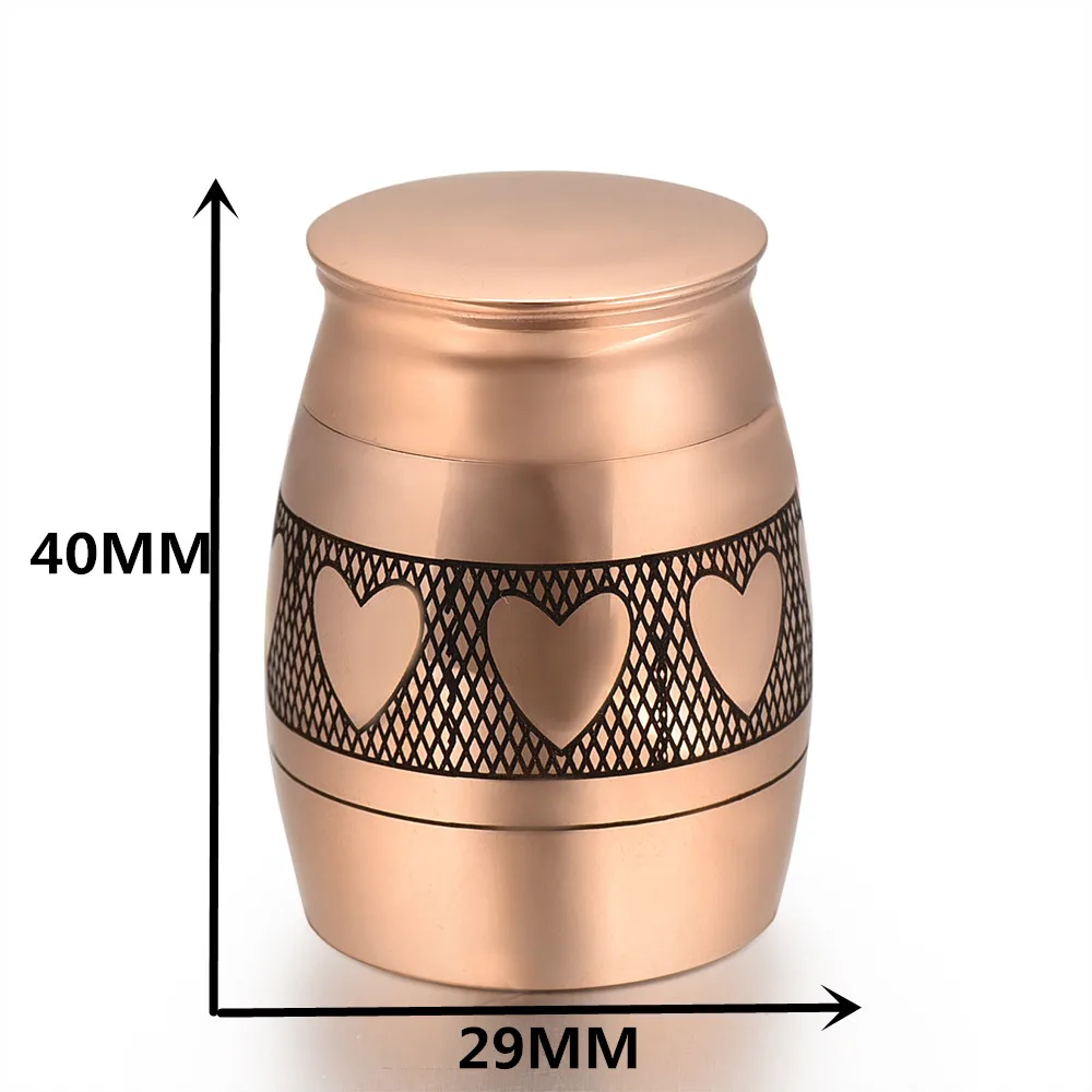 Iju010 Love Heart 40mm Height Stainless Steel Memorial Urn Pet