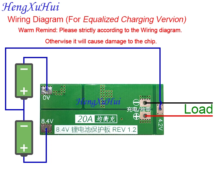 2S20A литий ионный аккумулятор Щит защиты печатной платы (Equalized зарядка