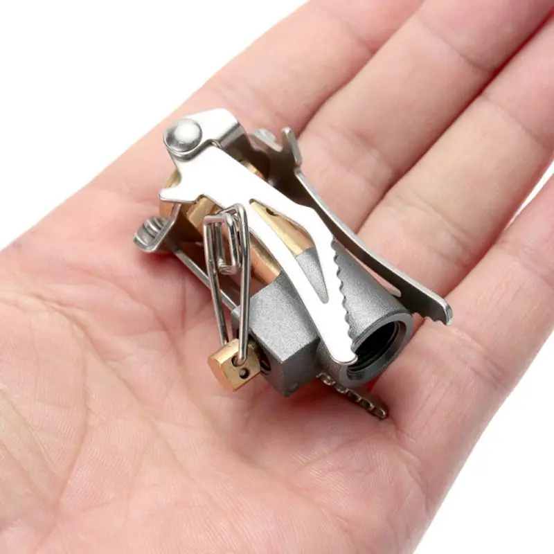 

Outdoor Burner Cooker Portable Folding Mini Camping Oven Gas Stove Survival Furnace Stove 45g 3000W Pocket Picnic Cooking Gas J2