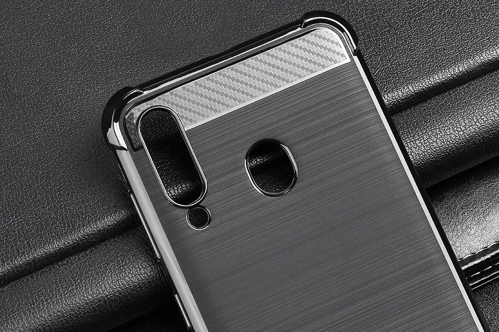 For Samsung A60 Case Silicone Rugged Armor Soft Cover Case For Samsung Galaxy A60 SM-A606F/DS SM-A6060 6.3\
