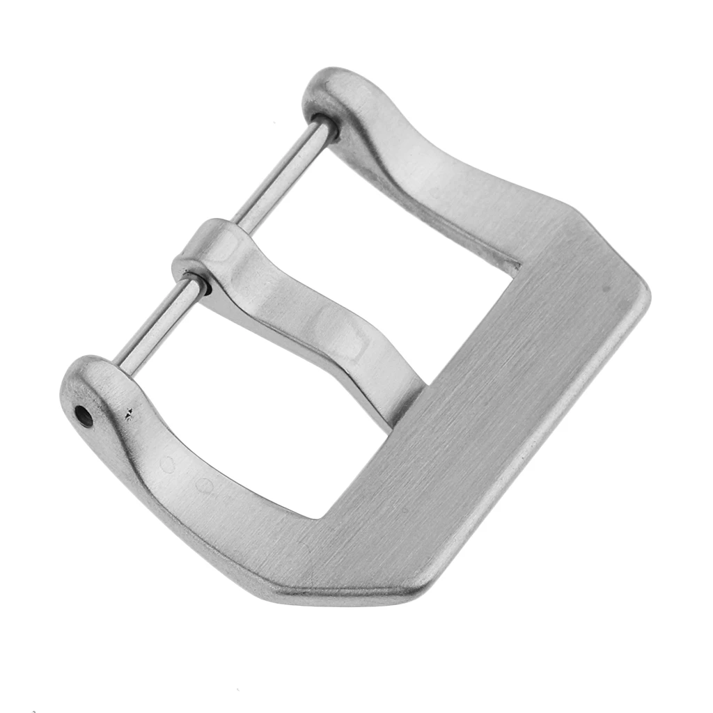 Brushed Finish Stainless Steel Watch Bands Buckle Screw In Pin Clasp 18mm-26mm Replace