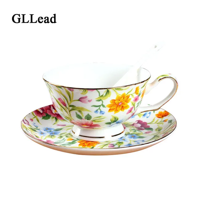 Gllead Creative Palace Garden Ceramic Tea Cup European Bone China Gllead Creative Palace Garden Ceramic Tea Cup European Bone China Coffee Cups And Saucers Breakfast Milk