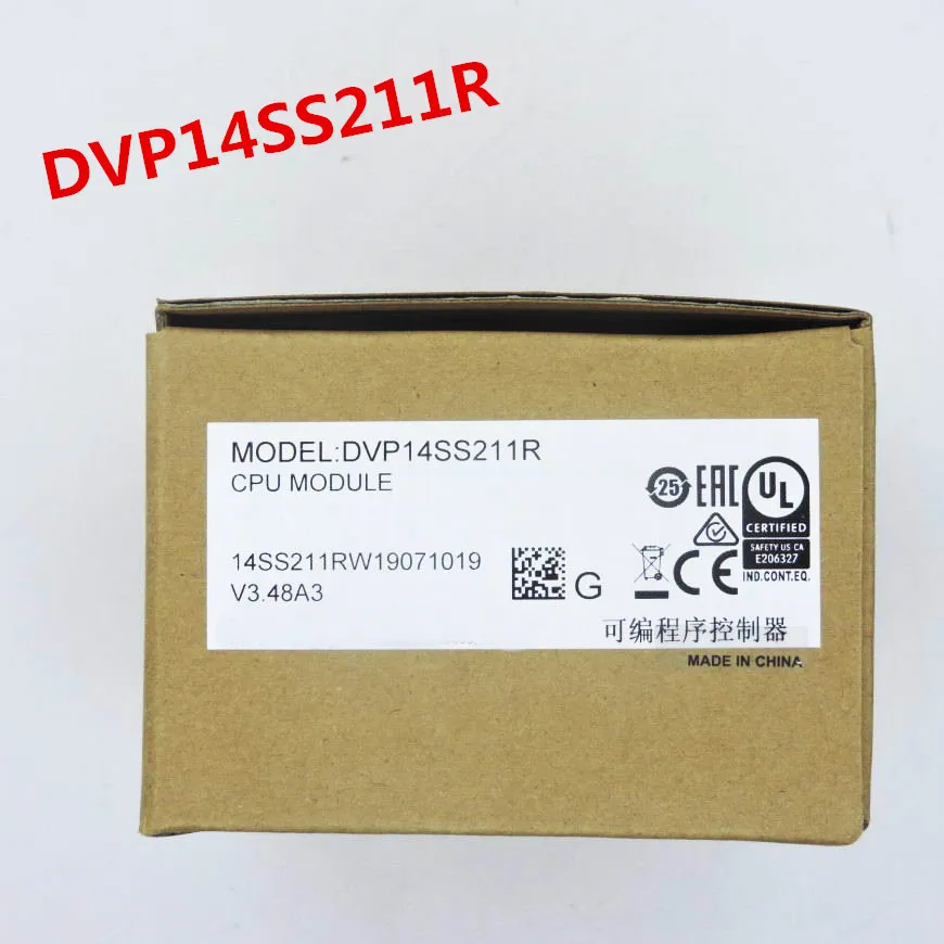 

Original Full New SS2 series PLC programmable controller DVP14SS211R relay ouput 24VDC 8DI 6DO in box