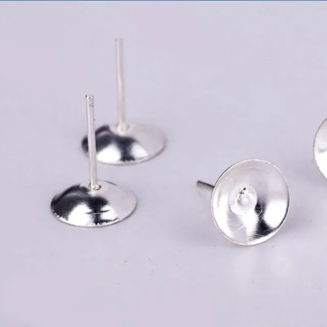 6mm Earring Pin Needles Hooks Bowl Shape Head Studs Craft Diy Making 6mm Earring Pin Needles Hooks Bowl Shape Head Studs Craft Diy Making Charms Beads Findingskit Materials