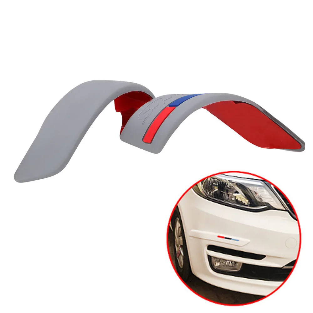 2pcs Anti-Scratch Sticker Edge Corner Strips Bumper Protective Guard Bar Bumper Crash Styling Moulding Car Anti-collision Strip